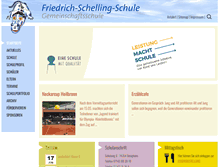 Tablet Screenshot of friedrich-schelling-schule.de